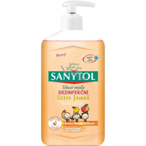 Sanytol Extra jemné dezinfekční mýdlo na ruce vhodné pro děti 250 ml s dávkovačem