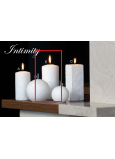 Lima Mramor Intimity vonná svíčka bílá válec 60 x 120 mm 1 kus