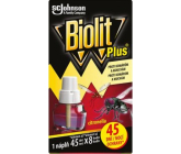 Biolit Plus Elektrický odpařovač s vůní citronelly proti komárům a mouchám náhradní náplň 45 nocí 31 ml