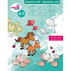 Ditipo Stíratelný sešit Učím se počítat 5-7 let 16 stran 215 x 275 mm