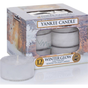 Yankee Candle Winter Glow - Zimní záře vonná čajová svíčka 12 x 9,8 g