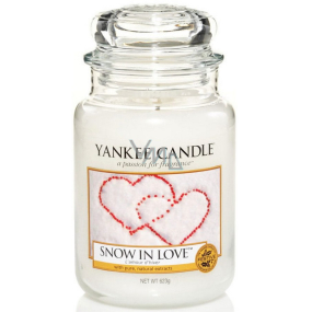 Yankee Candle Snow in Love - Zamilovaný sníh vonná svíčka Classic velká sklo 623 g