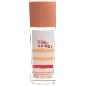 Esprit Life by Esprit for Her parfémovaný deodorant sklo pro ženy 75 ml