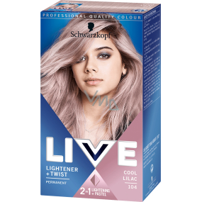 Schwarzkopf Live Lightener & Twist barva na vlasy 104 Cool Lilac 50 ml