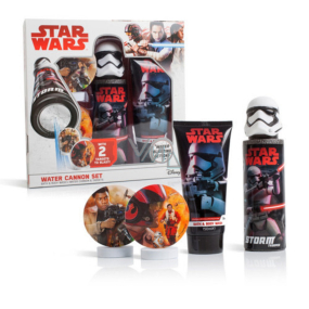 Disney Star Wars sprchový gel 150 ml + vodní pistole + terč 2 kusy dárková sada pro děti