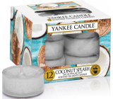 Yankee Candle Coconut Splash - Kokosové osvěžení vonná čajová svíčka 12 x 9,8 g