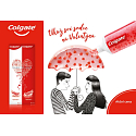 Colgate Dare To Love červená zubní pasta obsahuje chladící rozpustné krystalky ve tvaru srdce 98 ml