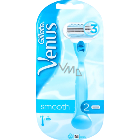 Gillette Venus Smooth holicí strojek + náhradní hlavice 2 kusy pro ženy