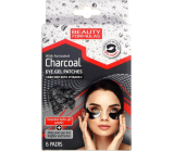 Beauty Formulas Charcoal gelové pásky pod oči s aktivním uhlím a vitaminem C 6 párů