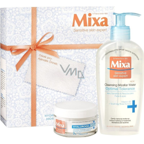 Mixa Hyalurogel Box Optimal Tolerance micelární voda 200 ml + Hyalurogel Light denní krém 50 ml, kosmetická sada