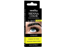 Venita Henna Color krémová barva na obočí 1.0 Černá 30 g