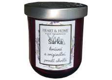 Heart & Home Sladké třešně sójová vonná svíčka se jménem Šárka 110 g