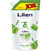 Lilien Olive Milk tekuté mýdlo, náhradní náplň, XXL balení, 1250 ml