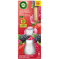 Air Wick aroma difuzér s vonnými tyčinkami Lesní plody & Broskvový květ, 42 ml