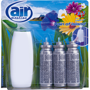 Air Menline Rain of Island osvěžovač vzduchu strojek a náplň 3× 15 ml