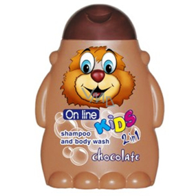 On Line Kids Čokoláda 2v1 sprchový gel a šampon na vlasy pro děti 250 ml