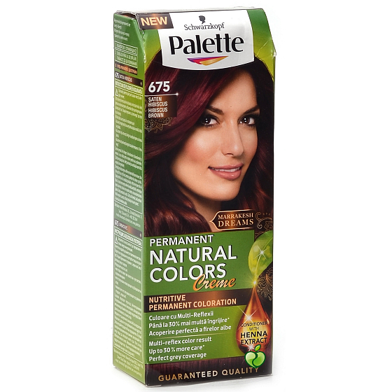 Schwarzkopf Palette Permanent Natural Colors Creme barva na vlasy 675 Ibiškově hnědý
