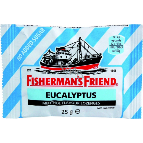 Fishermans Friend Eukalyptus bonbóny dia, nachlazení, kašel modré 25 g