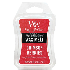 WoodWick Crimson Berries - Jeřabiny s kořením vonný vosk do aromalampy 22.7 g