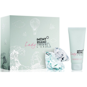 Montblanc Lady Emblem L Eau toaletní voda pro ženy 50 ml + tělové mléko 100 ml, dárková sada