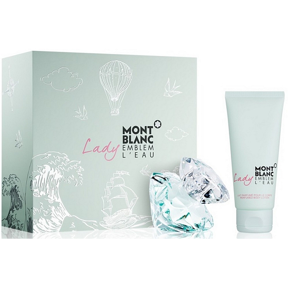Montblanc Lady Emblem L Eau toaletní voda pro ženy 50 ml + tělové mléko 100 ml, dárková sada