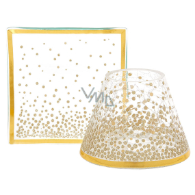 Yankee Candle Holiday Sparkles stínítko malé + talíř malý na svíčku malou Classic 8 x 9 cm (stínítko), 9 x 9 cm (talíř)