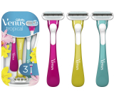 Gillette Venus Tropical pohotové holítko 3břity, 3 kusy pro ženy