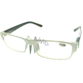 Berkeley Čtecí dioptrické brýle +1,0 plast bílé černé stranice 1 kus MC2062