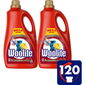 Woolite Mix Color prací gel na barevné prádlo zachovává intenzitu barvy 120 dávek 2 x 3,6 l