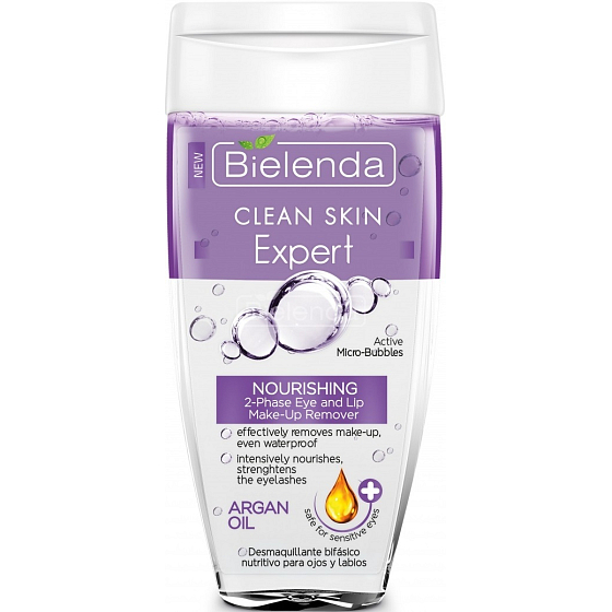 Bielenda Clean Skin Expert dvoufázový odličovač očí 150 ml