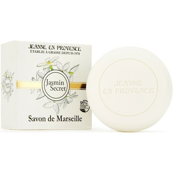 Jeanne en Provence Jasmin Secret - Tajemství Jasmínu tuhé toaletní mýdlo 100 g