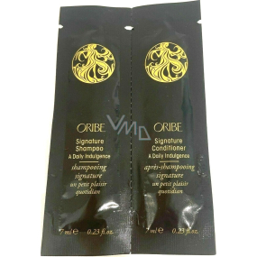 Oribe Signature šampon a kondicionér pro všechny typy vlasů 2 x 7 ml, duopack