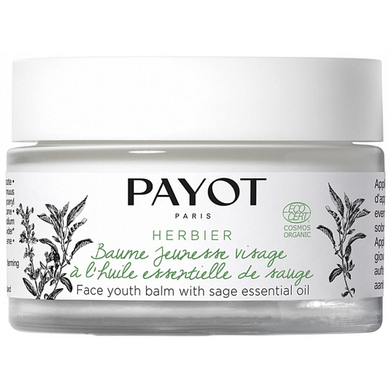 Payot Herbier Baume Jeunesse Visage omlazující pleťový krém s esenciálním olejem z šalvěje 50 ml