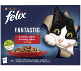 Felix Fantastic kapsičky pro kočky v želé kuřecí, jehněčí, hovězí a králičí 12 x 85 g
