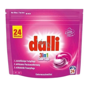 Dalli Color 3v1 gelové kapsle na praní barevného prádla 24 kusů