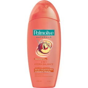 Palmolive Naturals Peach & Silk 2v1 šampon pro všechny typy vlasů 200 ml