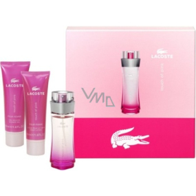 Lacoste Touch of Pink toaletní voda 50 ml + tělové mléko 50 ml + sprchový gel 50 ml, pro ženy dárková sada