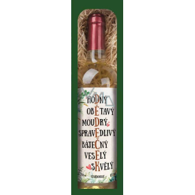 Bohemia Gifts Chardonnay Dědovi bílé dárkové víno 750 ml