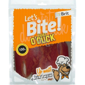 Brit Lets Bite Kachní prsa filety pamlsek pro psy 80 g