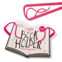 If Gimble Adjustable Bookholder Držák na knihu Cestovní růžový 340 x 240 x 20 mm