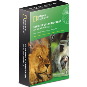 If National Geographic Playing Cards Hrací karty Zvířata NG 52 karet