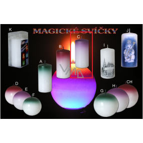 Lima Magická fialová svíčka válec 60 x 120 mm 1 kus
