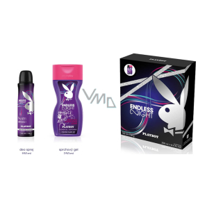 Playboy Endless Night for Her deodorant sprej 150 ml + sprchový gel 250 ml, kosmetická sada