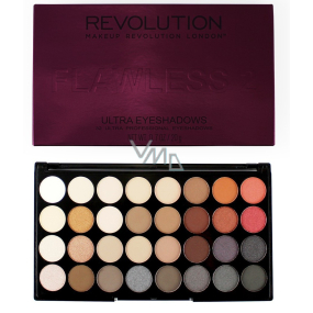 Makeup Revolution Ultra Eyeshadows paletka 32 očních stínů Flawless 2 20 g