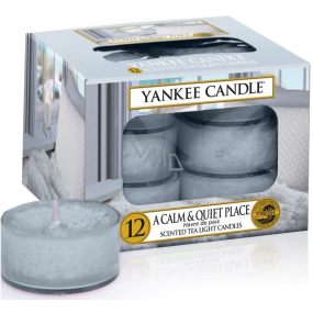 Yankee Candle Calm & Quiet Place - Klidné a tiché místo vonná čajová svíčka 12 x 9,8 g