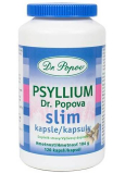 Dr. Popov Psyllium Slim kapsle vláknina pro efektivní a snadné hubnutí doplněk stravy 120 kusů