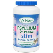 Dr. Popov Psyllium Slim kapsle vláknina pro efektivní a snadné hubnutí doplněk stravy 120 kusů