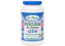 Dr. Popov Psyllium Slim kapsle vláknina pro efektivní a snadné hubnutí doplněk stravy 120 kusů