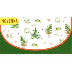 Nekupto Přání obálka na peníze vánoční stromky 116 x 220 mm