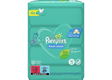 Pampers Fresh Clean vlhčené ubrousky pro děti 4 x 80 kusů